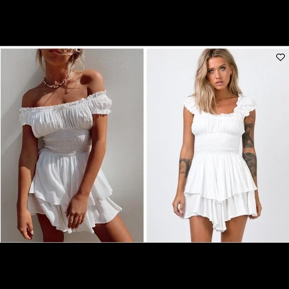 Princess Polly Love Galore Romper in Black, size 2 - Picture 3 of 3